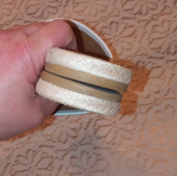 Tory Burch Monogram Espadrille Slides - Picture 3 of 8